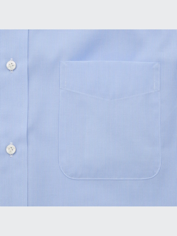 ファインクロスストライプシャツ（ボタンダウンカラー・長袖）