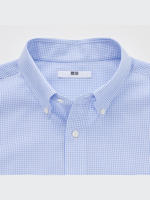 ファインクロスチェックシャツ（ボタンダウンカラー・長袖）