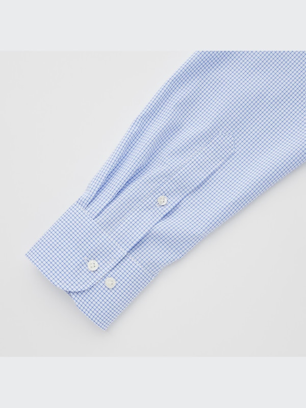 ファインクロスチェックシャツ（ボタンダウンカラー・長袖）