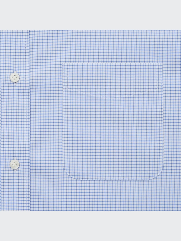 Kemeja Fine Cloth Easy Care Stretch Slim Fit Kotak Lengan Panjang