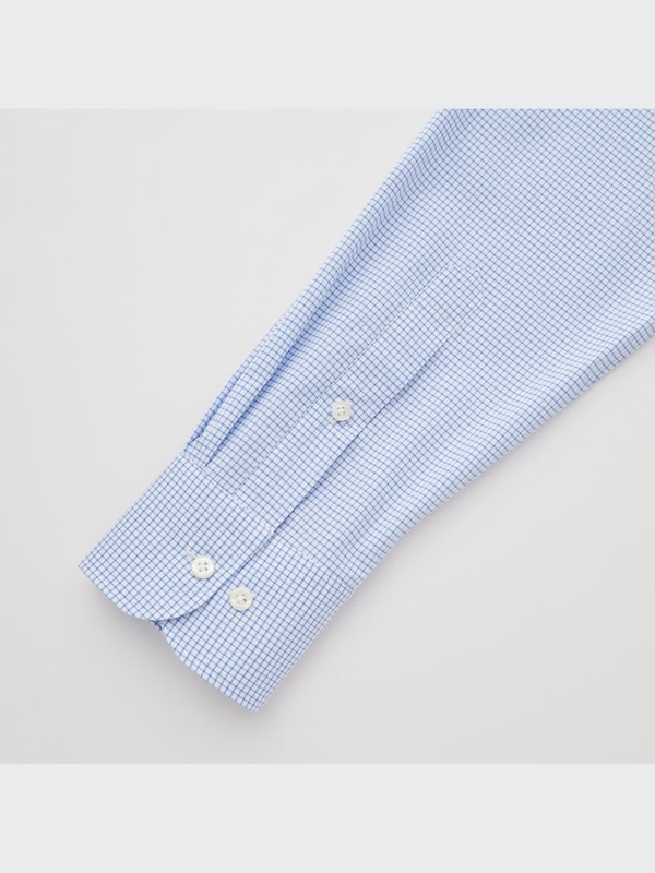 Kemeja Fine Cloth Easy Care Stretch Slim Fit Kotak Lengan Panjang