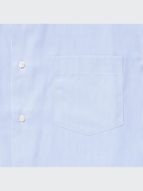 슈퍼논아이론셔츠(긴팔·세미와이드칼라)스트라이프