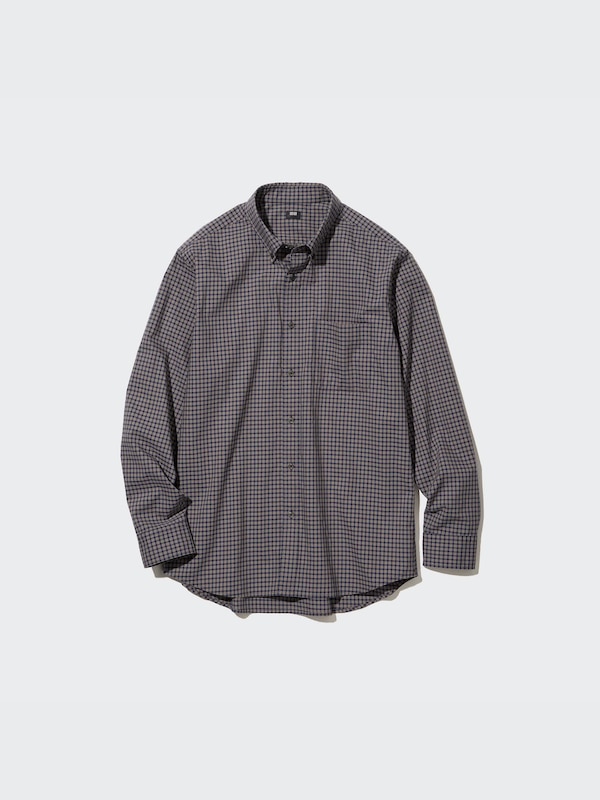 エクストラファインコットンブロードチェックシャツ（長袖）