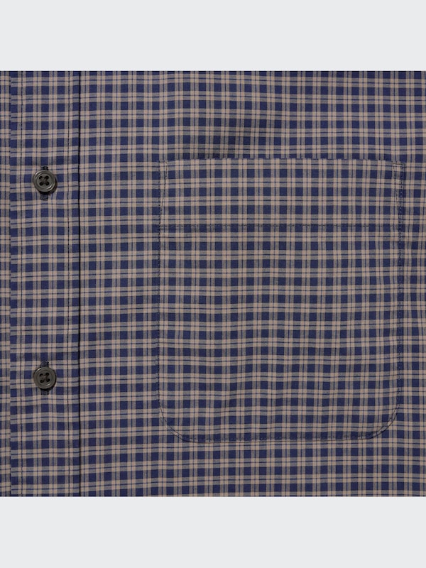 エクストラファインコットンブロードチェックシャツ（長袖）