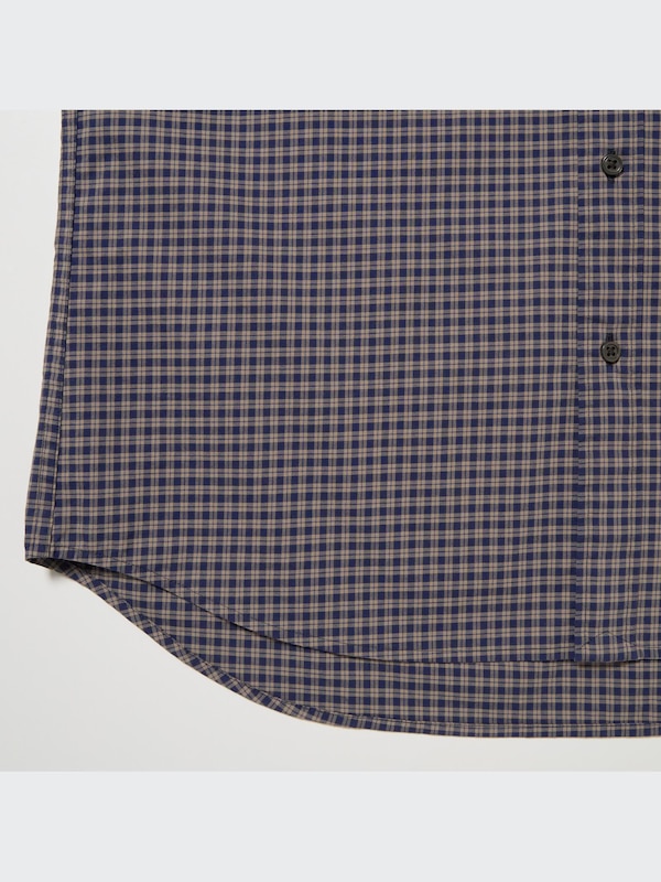 エクストラファインコットンブロードチェックシャツ（長袖）