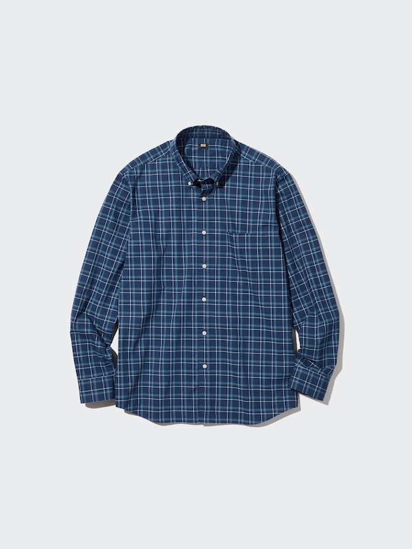 エクストラファインコットンブロードチェックシャツ（長袖）