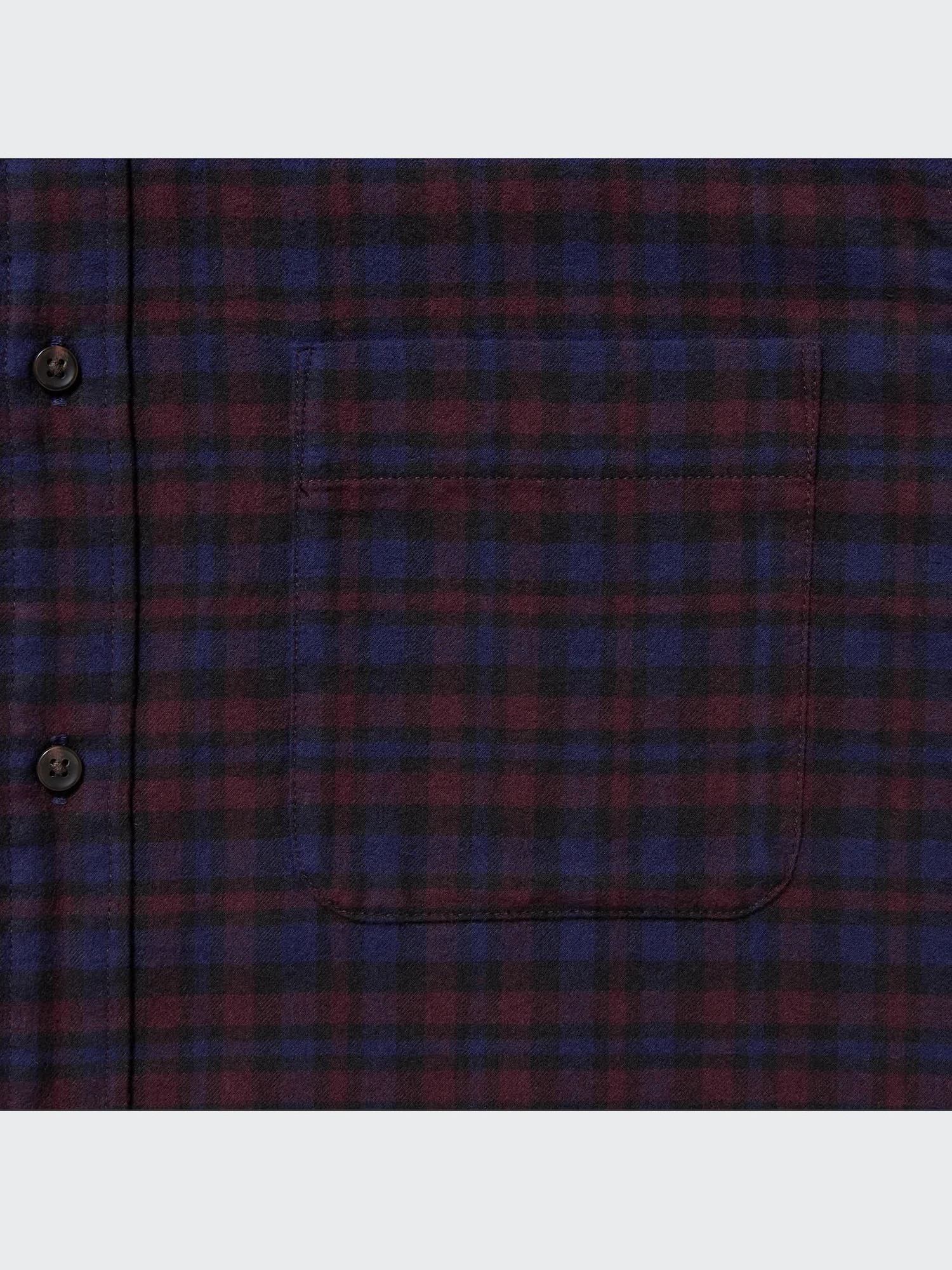 ラタニア レッド　高さ約130cm ユニクロ公式 | フランネルチェックシャツ（ボタンダウンカラー・長袖）