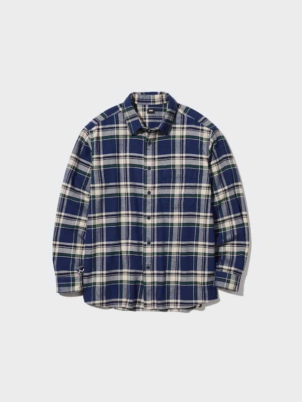 Áo Sơ Mi Vải Dạ Kẻ Caro Dài Tay