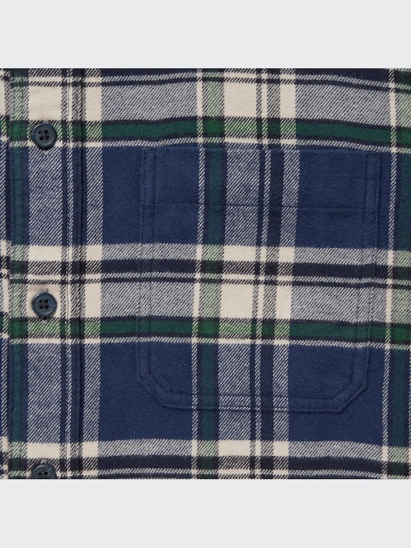 Áo Sơ Mi Vải Dạ Kẻ Caro Dài Tay