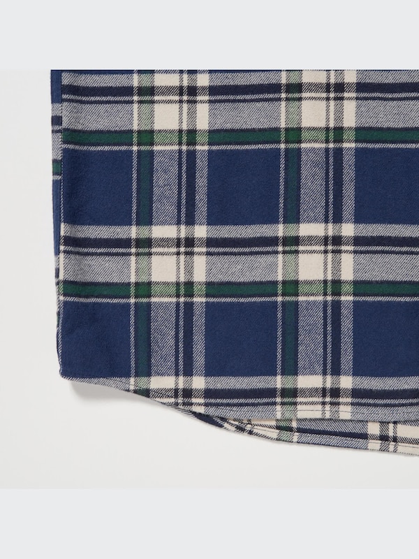 Áo Sơ Mi Vải Dạ Kẻ Caro Dài Tay