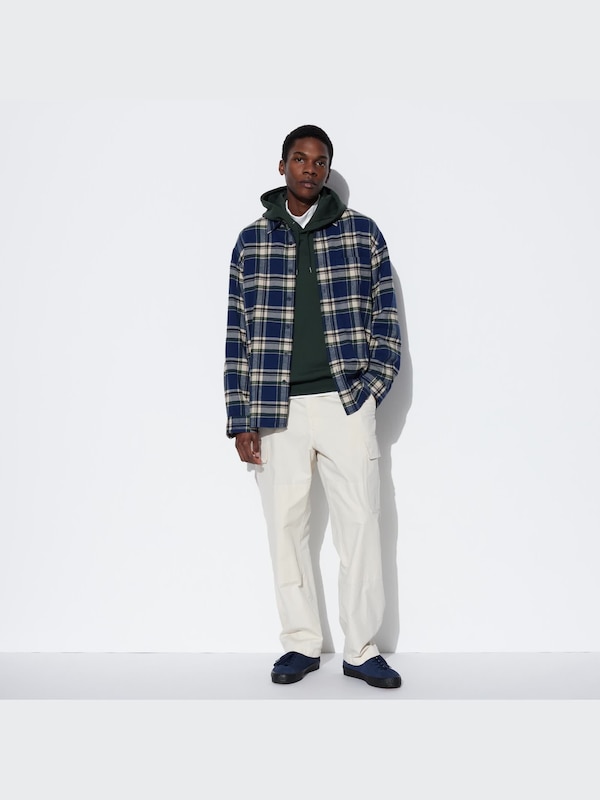 Áo Sơ Mi Vải Dạ Kẻ Caro Dài Tay