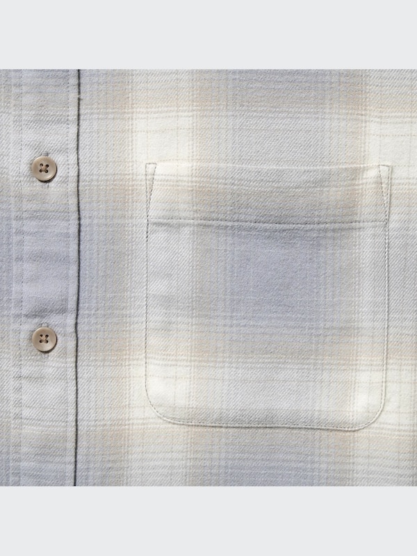 플란넬체크셔츠(긴팔·레귤러칼라)L