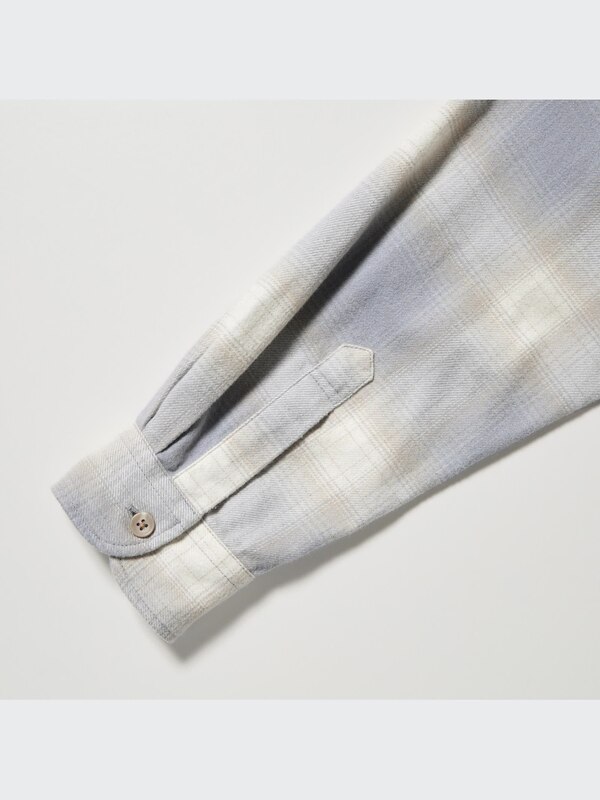 플란넬체크셔츠(긴팔·레귤러칼라)L