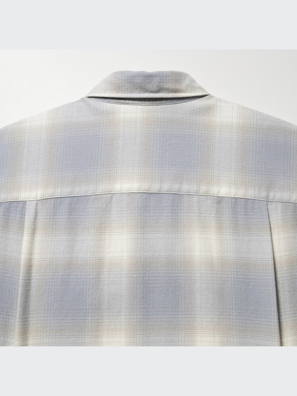 플란넬체크셔츠(긴팔·레귤러칼라)L