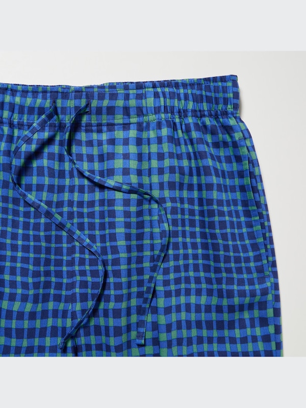 Satin Drape Straight Pants Print
