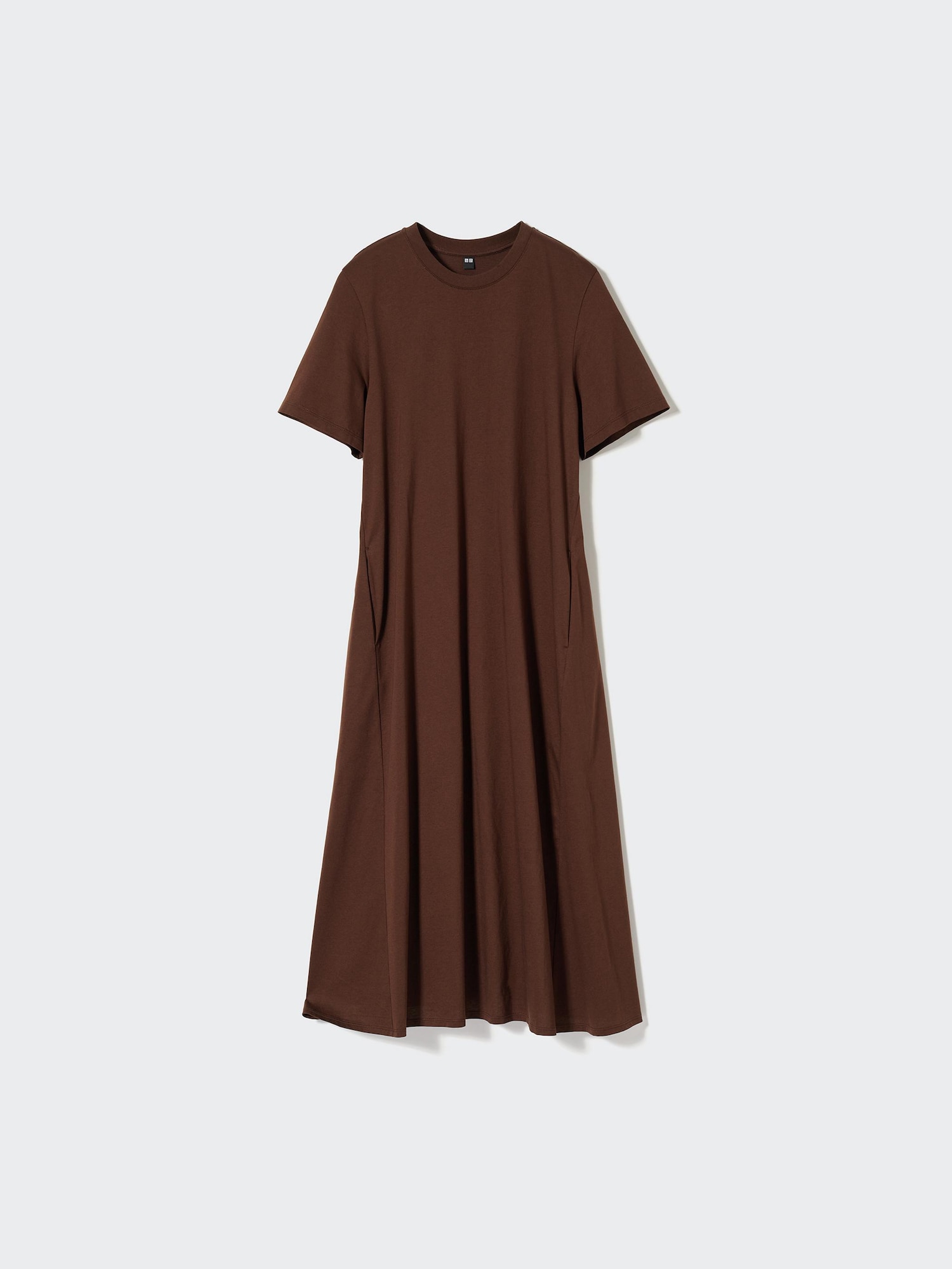 women mercerized cotton short-sleeve long dress Cotton that looks like silk. | UNIQLO TODAY