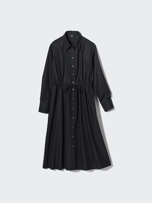 Ss Techno Uniqlo Striped Shirt Dress MUJI Womens 100% Linen Washed