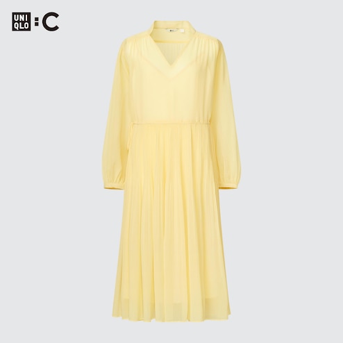 Pleated Lace Dress — YELLOW SUB TRADING