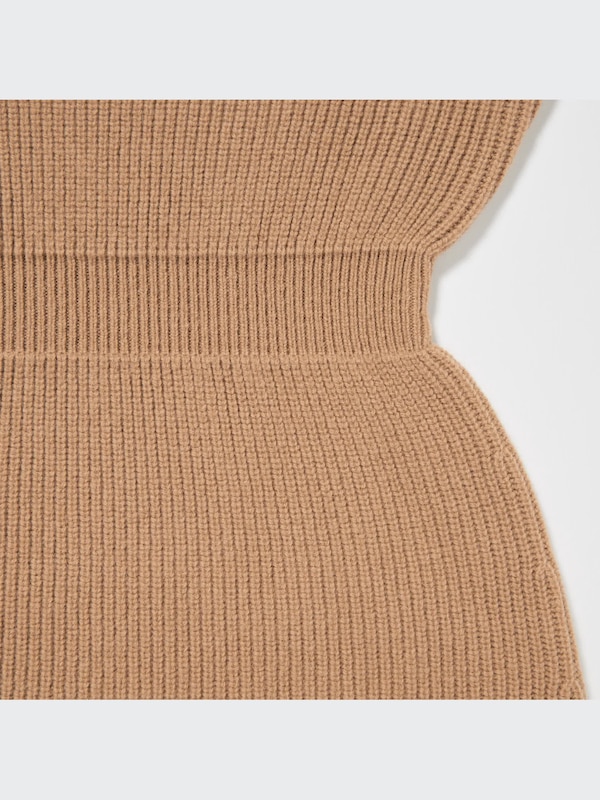 Boat Neck Long Sleeve Knit Dress