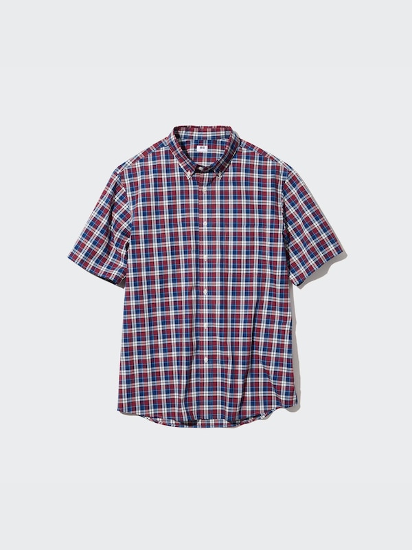 Extra Fine Cotton Checked Short Sleeve Shirt