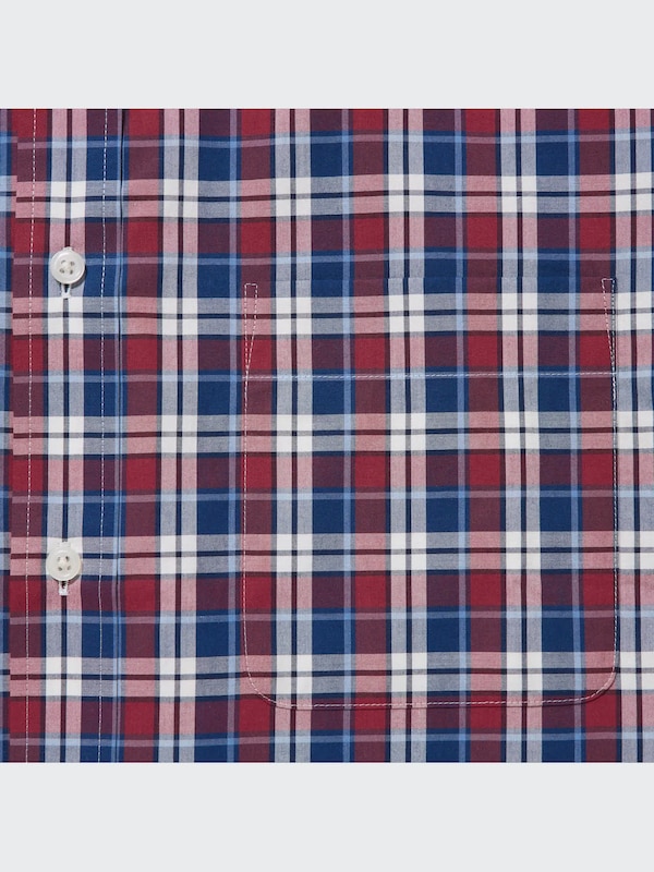 Extra Fine Cotton Checked Short Sleeve Shirt