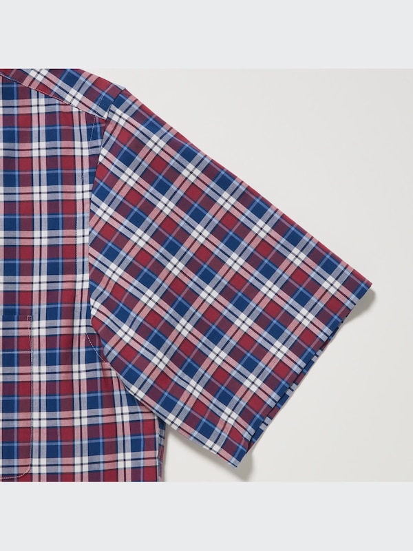 Extra Fine Cotton Checked Short Sleeve Shirt