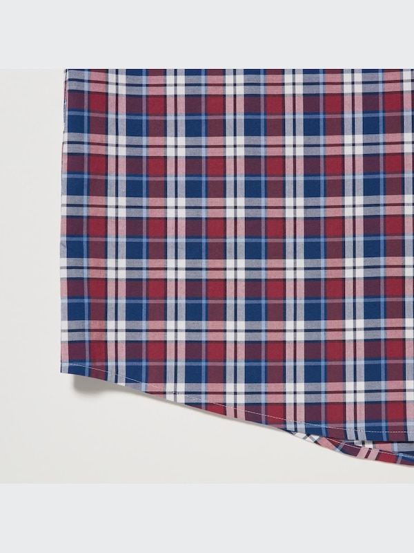 Extra Fine Cotton Checked Short Sleeve Shirt