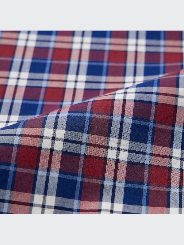 Extra Fine Cotton Checked Short Sleeve Shirt