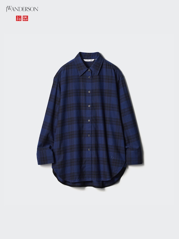 フランネルチェックロングシャツ（長袖）