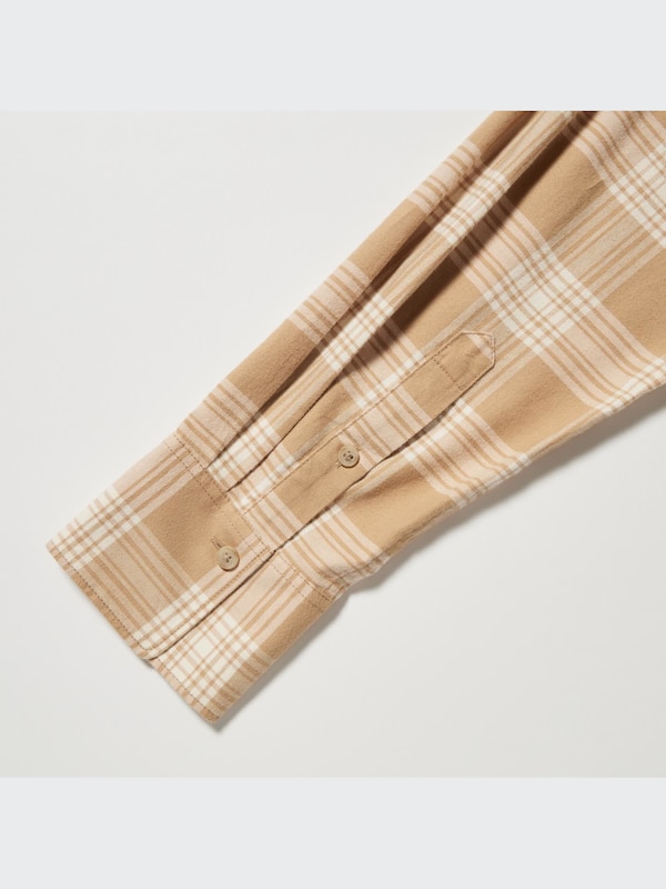 フランネルチェックロングシャツ（長袖）