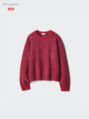 Souffle Yarn Crew Neck Long Sleeve Sweater