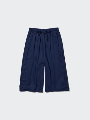 Uniqlo Rayon RELACO 3/4 Shorts – Women's Steteco Crop Shorts, S-3XL, Black/Navy – NWT 473748
