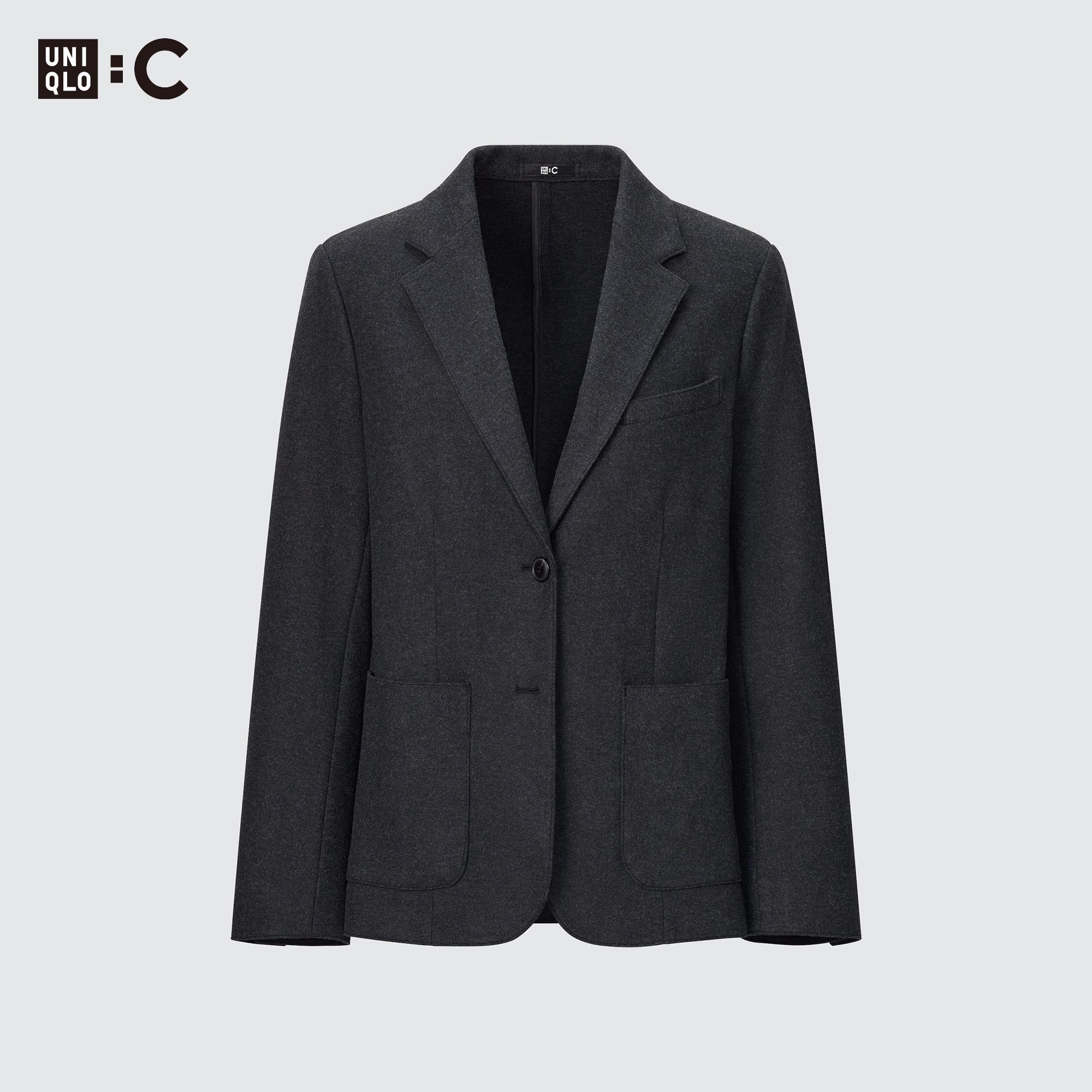 定価¥6990UNIQLO:C ユニクロシー ブラッシュドジャージージャケット