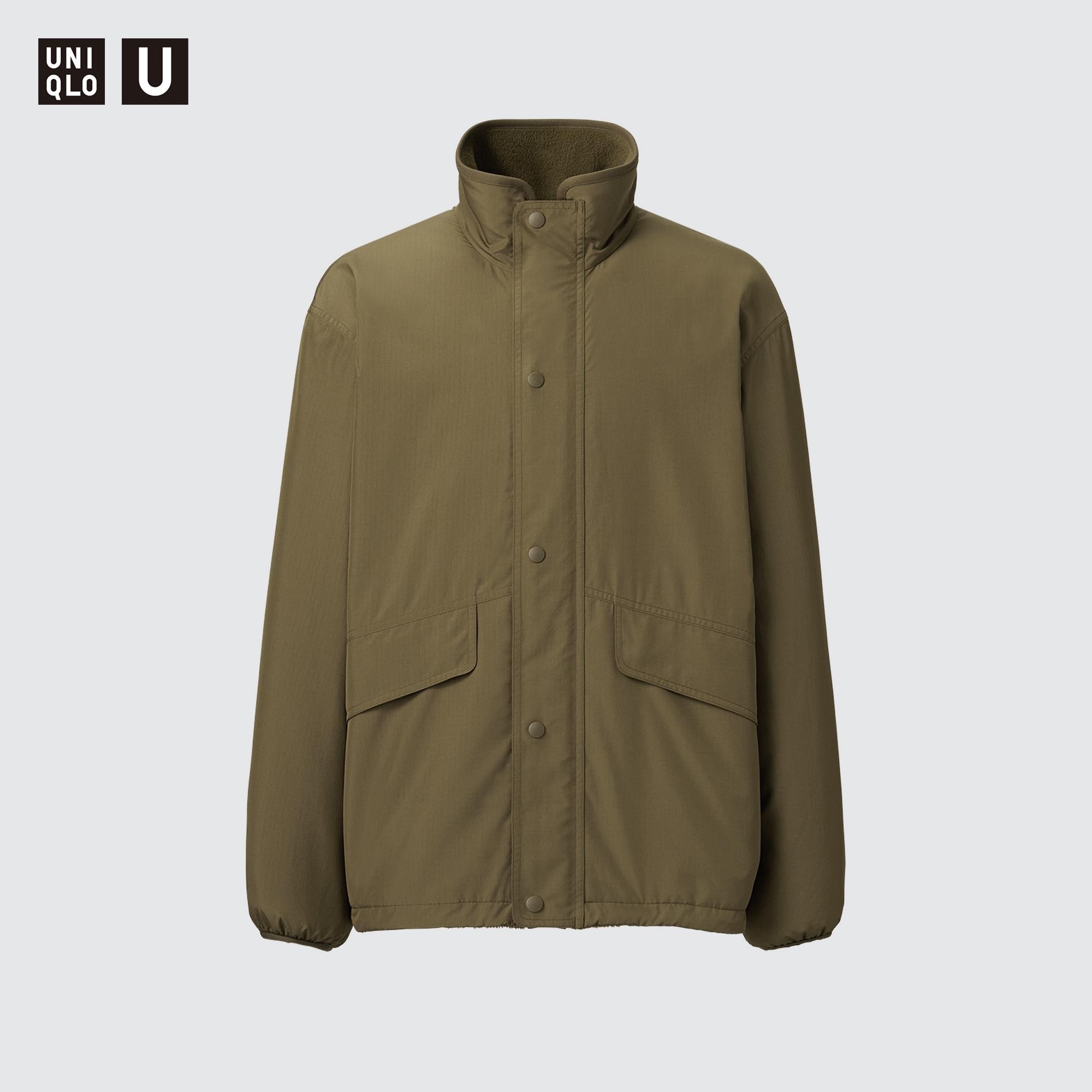 完売】UNIQLO U リバーシブルスタンドジャケット ブラックXL-