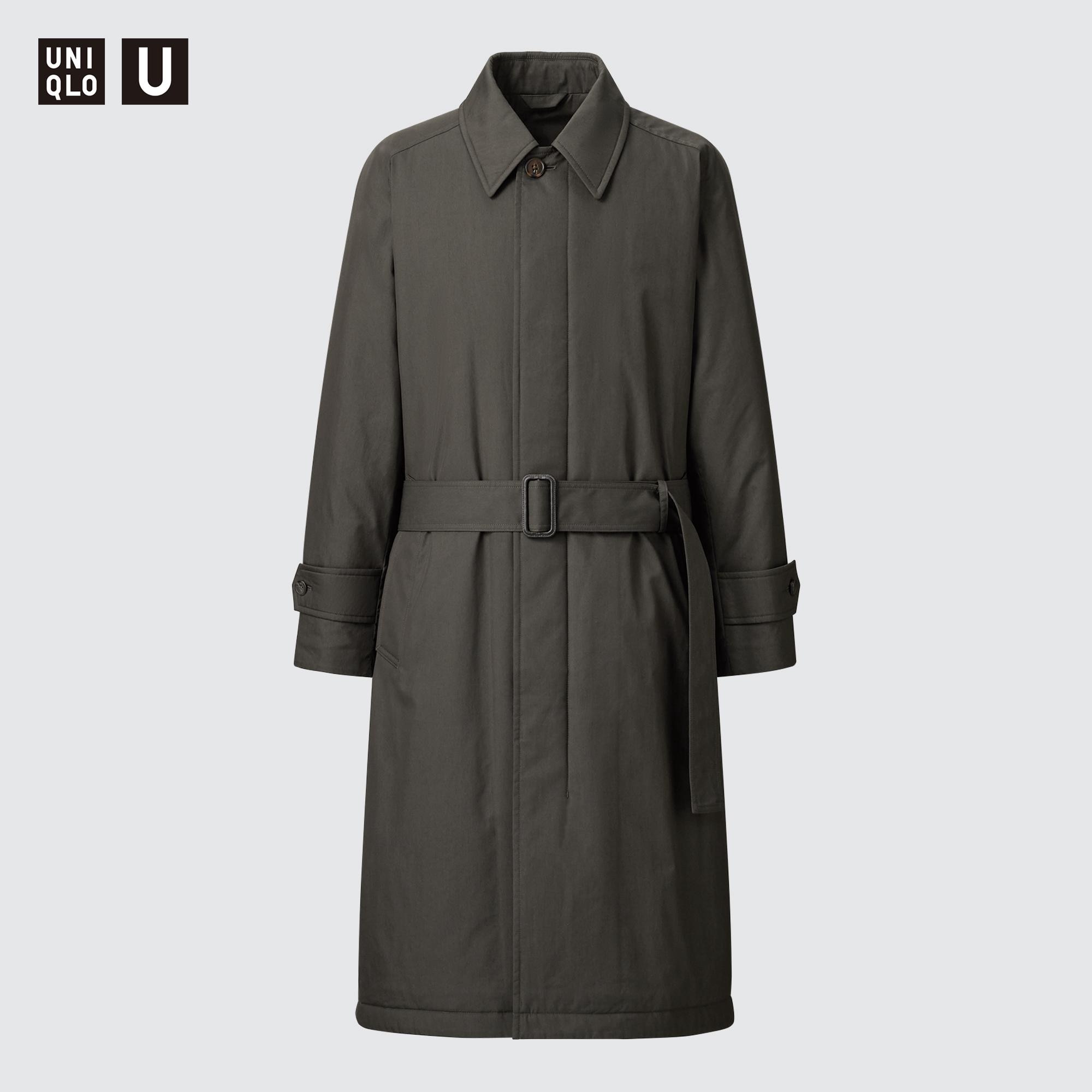 UNIQLO U パデッドステンカラーコート OLIVE-