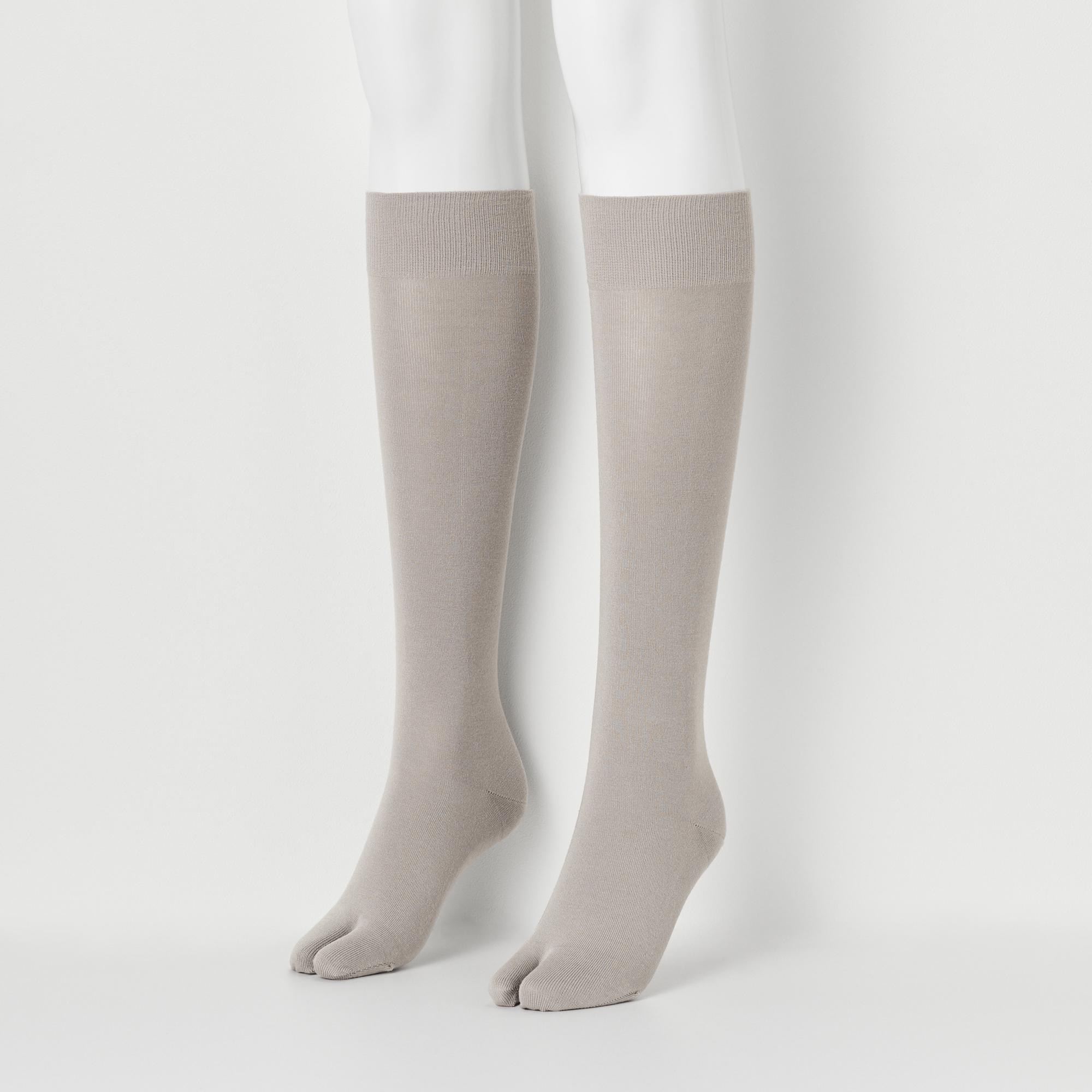 WOMEN S HEATTECH KNEE HIGH SOCKS SPLIT TOE UNIQLO SG