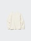極暖ヒートテックコットンワッフルクルーネックTシャツ