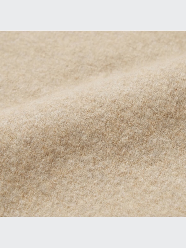 Sweater Souffle Yarn Kerah Tinggi Lengan Panjang