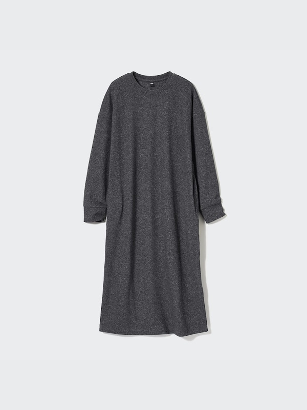Soft Knit Fleece Long Sleeve Dress