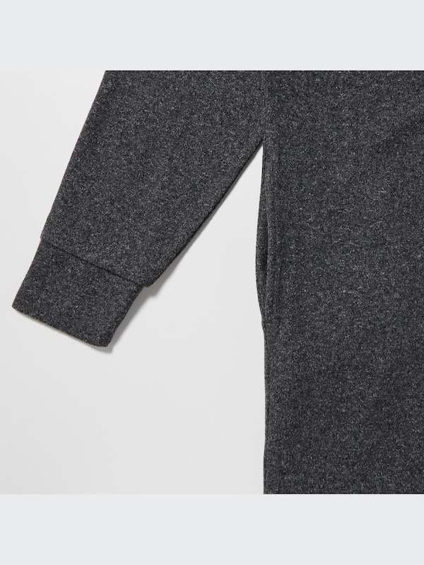 Soft Knit Fleece Long Sleeve Dress