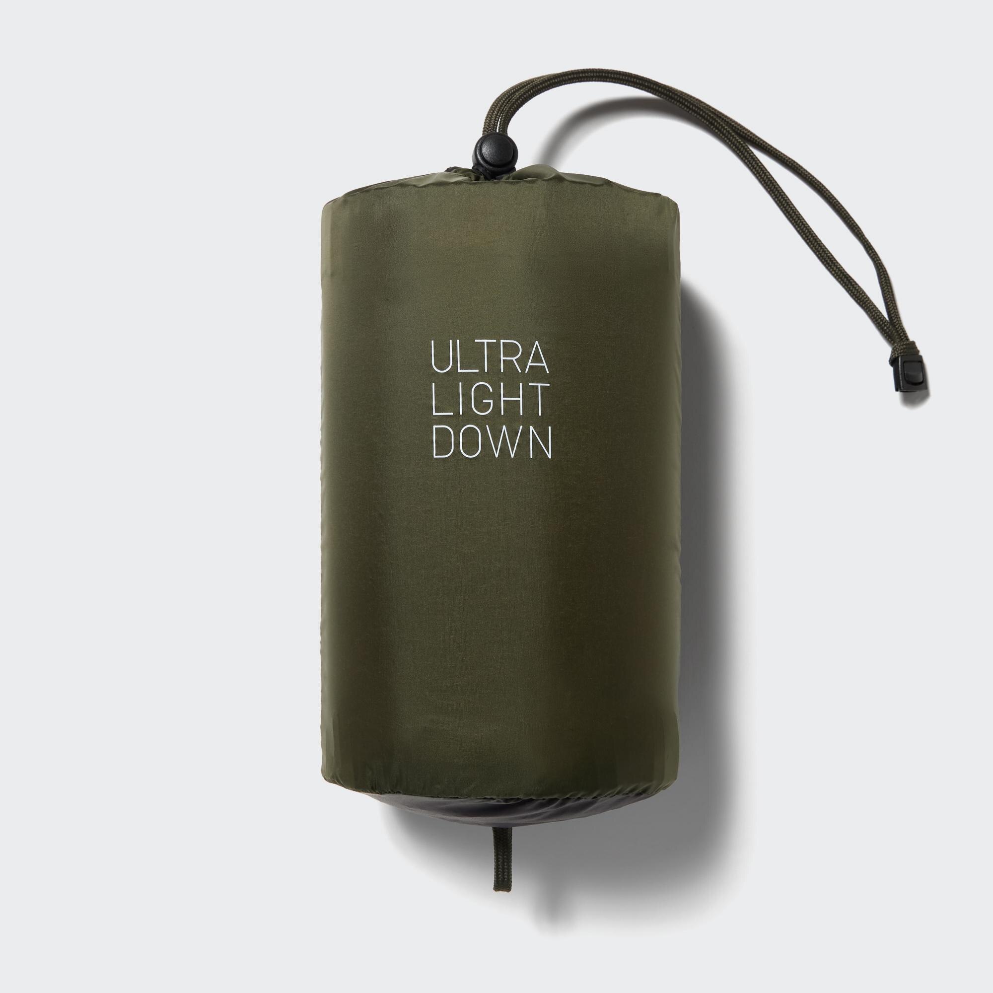 Uniqlo down cheap jacket bag