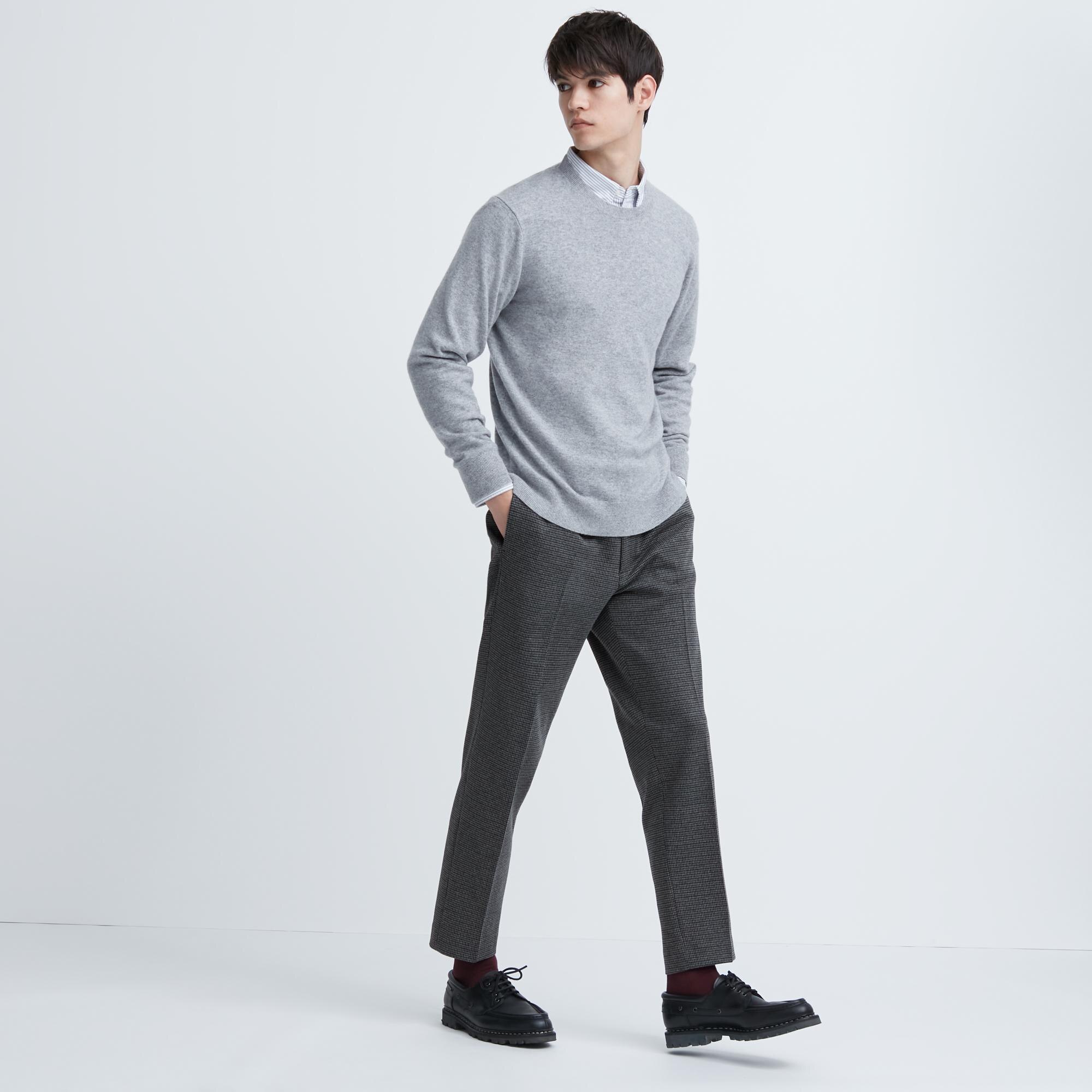 Slim Fit Cigarette trousers - Beige - Men | H&M IN