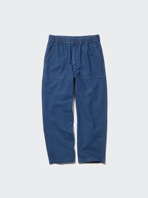 Celana Jersey Ankle Washed Denim