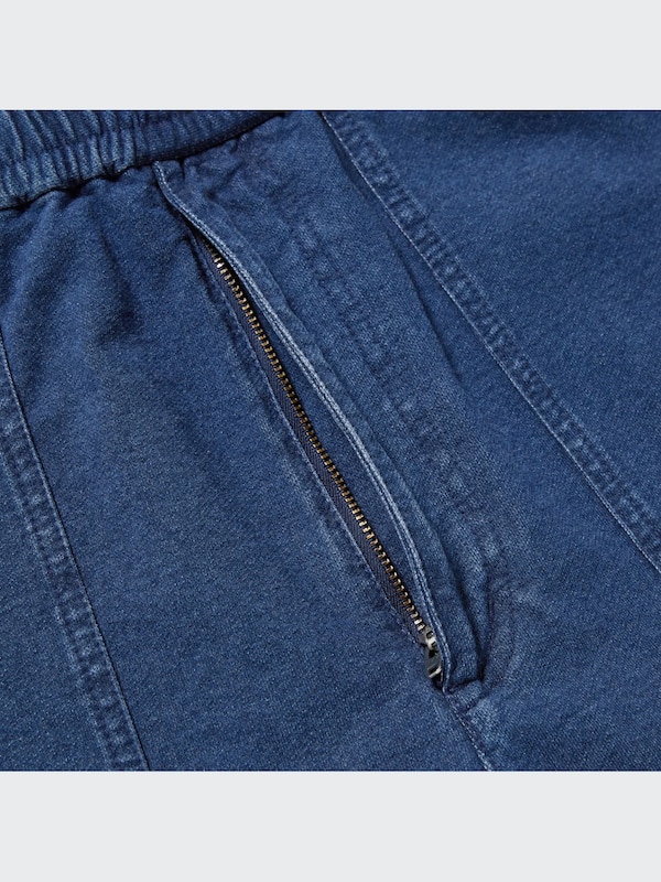 Celana Jersey Ankle Washed Denim