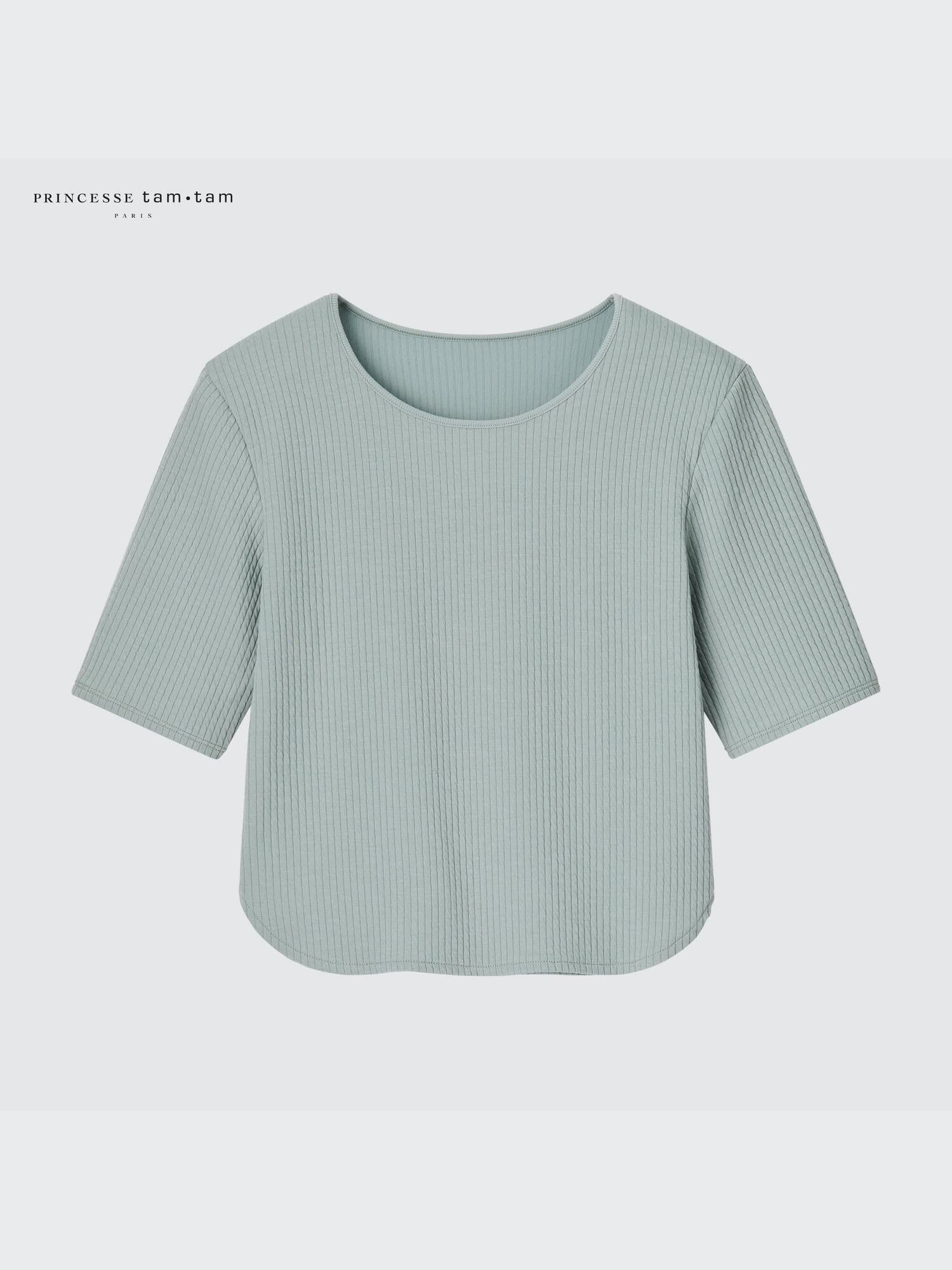 ユニクロ公式 | エアリズムリブクルーネックT（半袖・プリンセスタムタム）