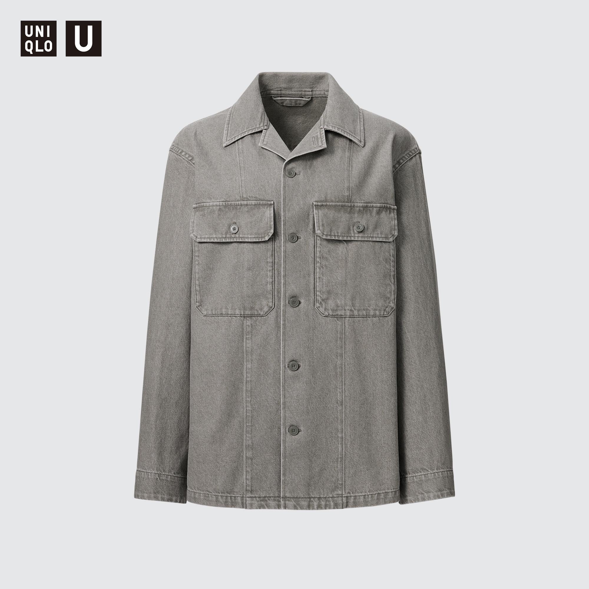 UNIQLO U ステンカラーコート グレー M 2023AW ユニクロ