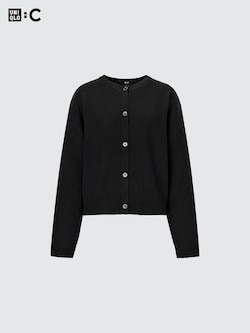ユニクロ公式 | カシミヤクルーネックショートカーディガン（長袖）