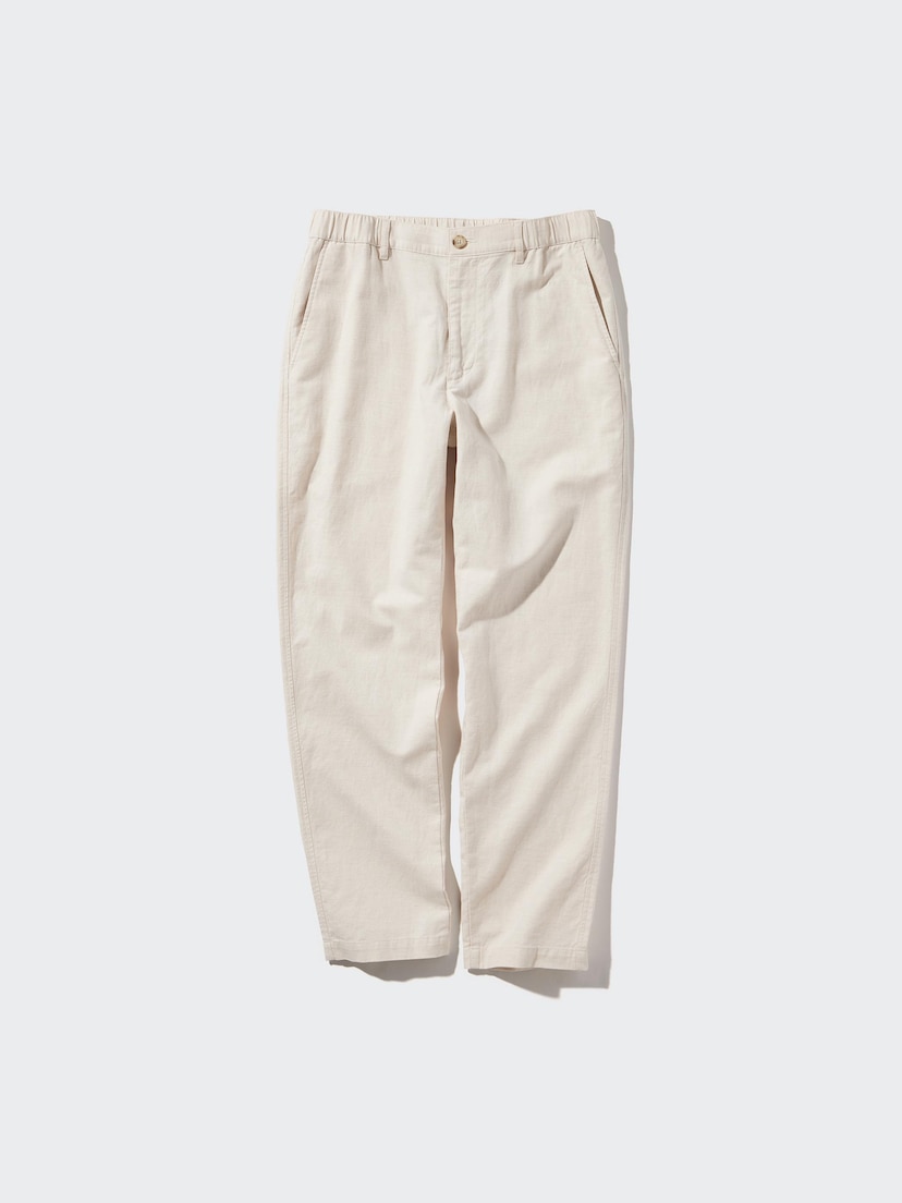 Linen Blend Relaxed Pants_30
