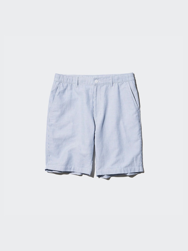 Linen Blend Shorts Stripe