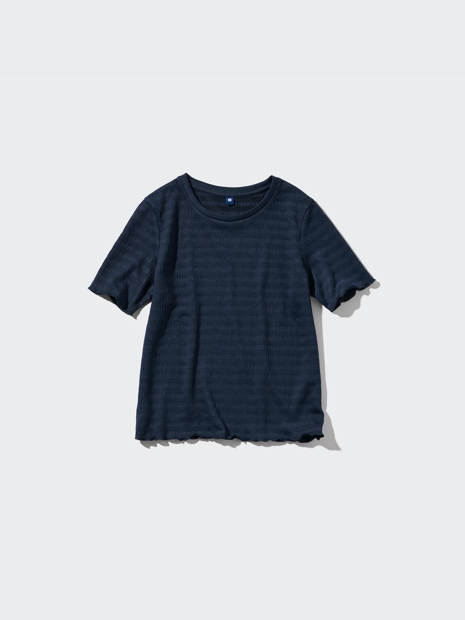 新品正規品  T-SHIRT SLEEVE SHORT MELLOW SHIRRING GIRLS | SG UNIQLO トップス